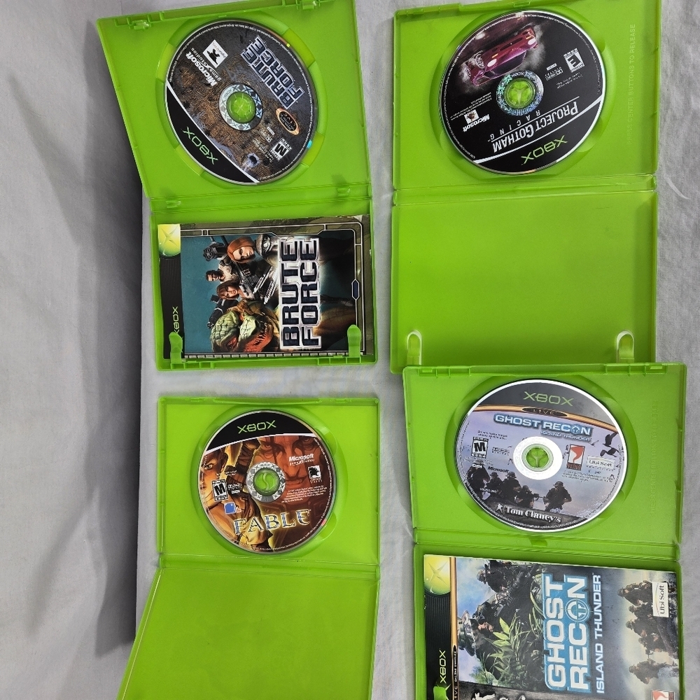 Lot Of 4 Original XBOX Games Fable Project Gotham Brute Force Ghost Recon Works - Picture 6 of 10